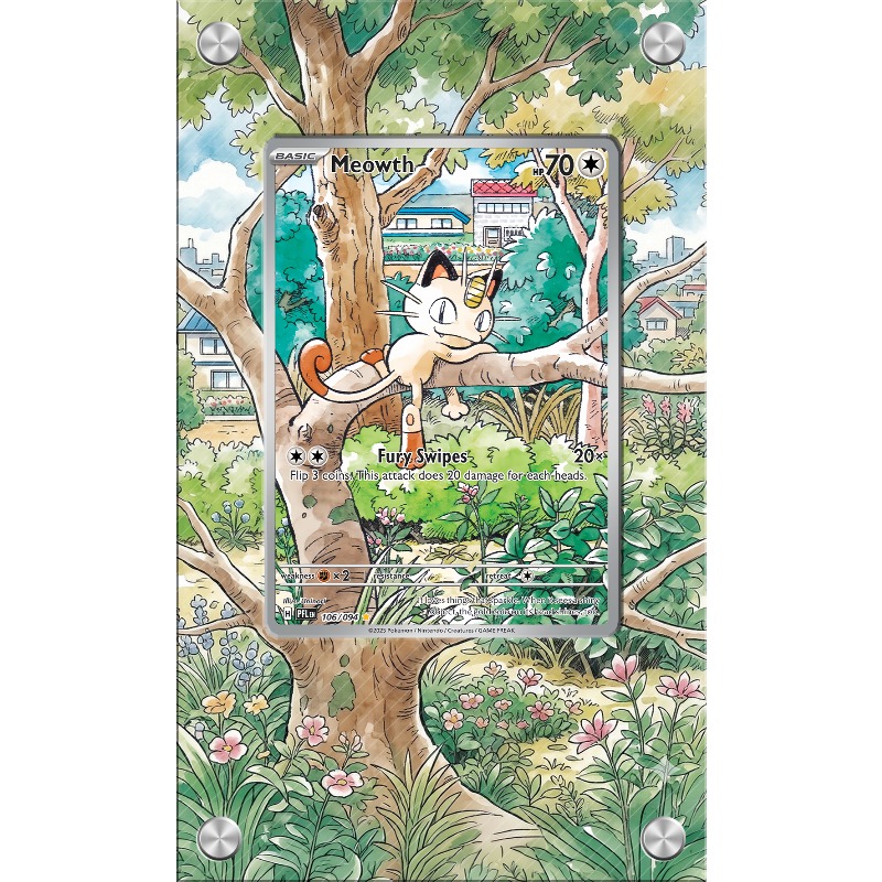 Anime Merchandise From Japan - Sanat ekranı Pokemon Meowth Kartı PTCG