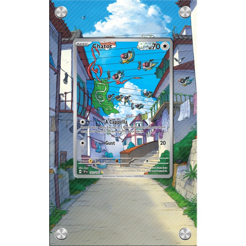 Anime Merchandise From Japan - Pokemon Chatot Kartı PTCG Anahtarlık Anime