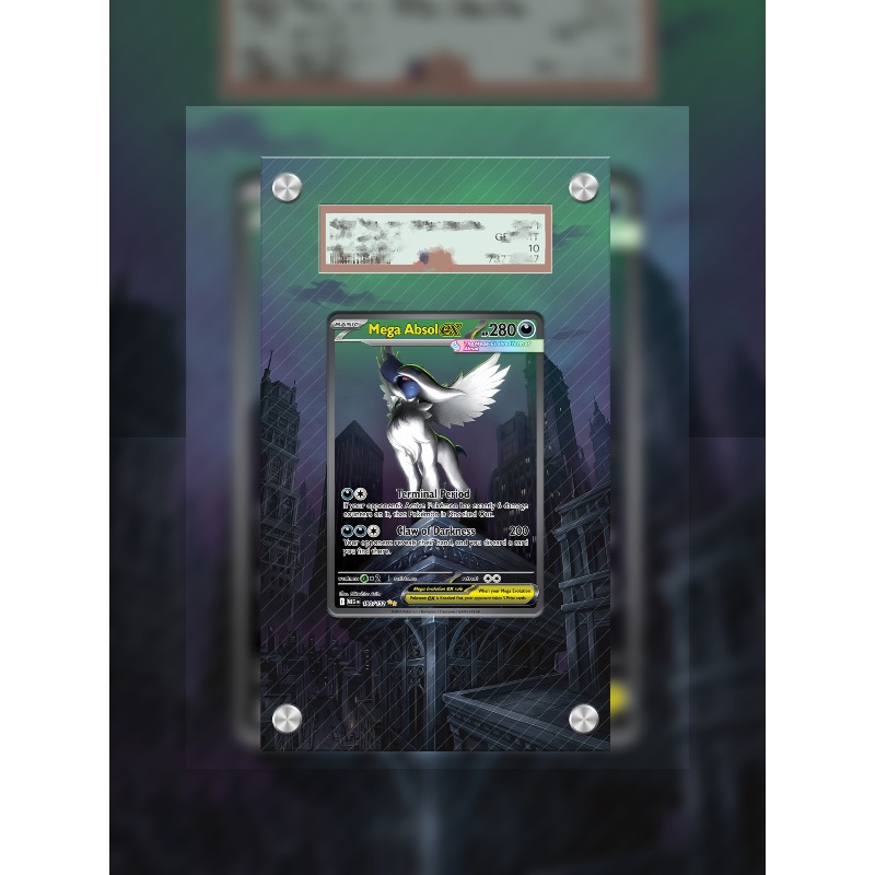 Anime Merchandise From Japan - Pokemon MegaAbsol Kartı PTCG Anahtarlık Anime