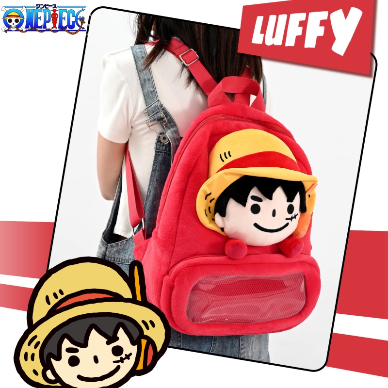 Luffy Anime Merchandise - Tek Parça Sırt Çantası Karikatür Maymun