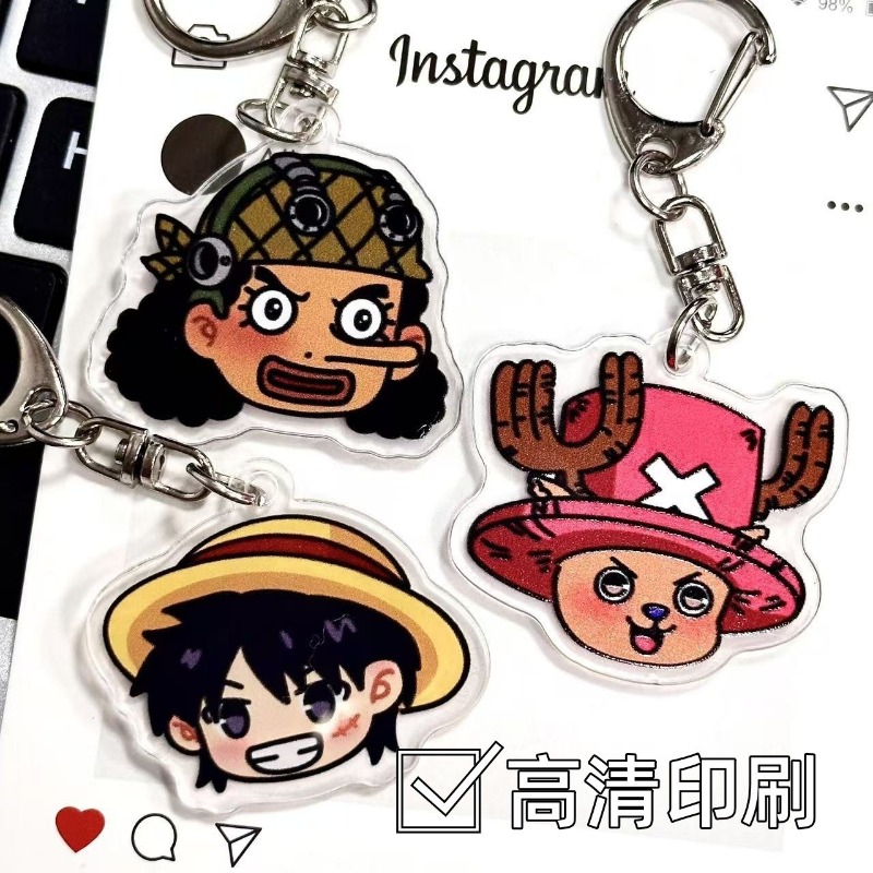 Luffy Anime Merchandise - Tek Parça Anime Mal Akrilik Anahtarlık