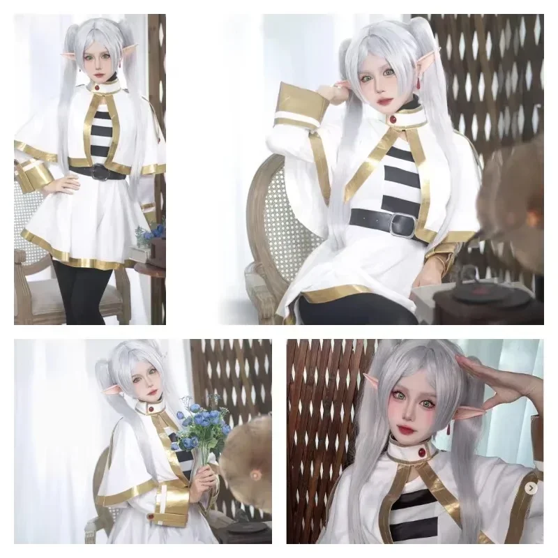 Frieren Anime Merchandise - Sousou No Frieren Cosplay Kostüm Peruk